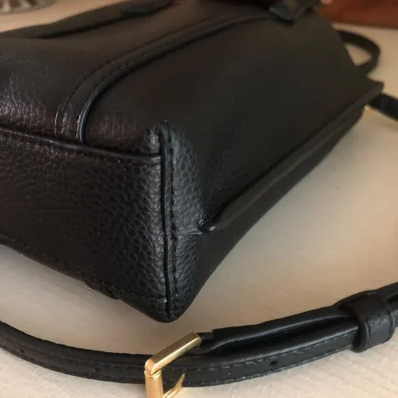 SOLD***TORY BURCH Mini Perry Tote Crossbody Bag Black - Picture 9 of 14